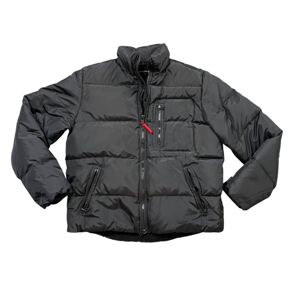 Ralph Lauren Sport Womens 90 (US S) Black Down Insulated Puffer Full Zip Winter